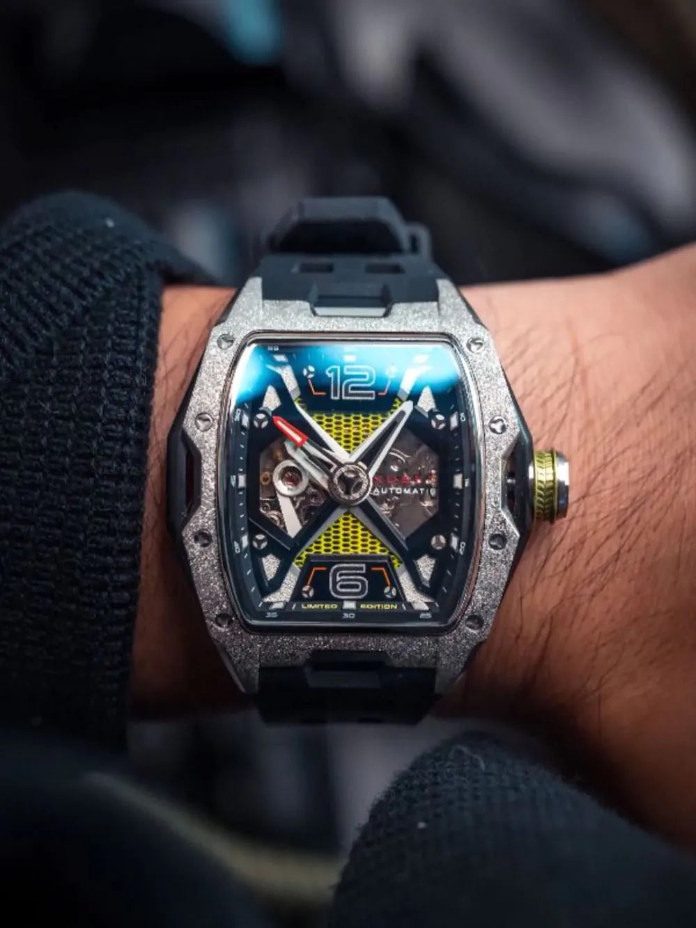 Nubeo NB-6078-08 Mens Watch Davinci Automatic Limited 46mm 5ATM