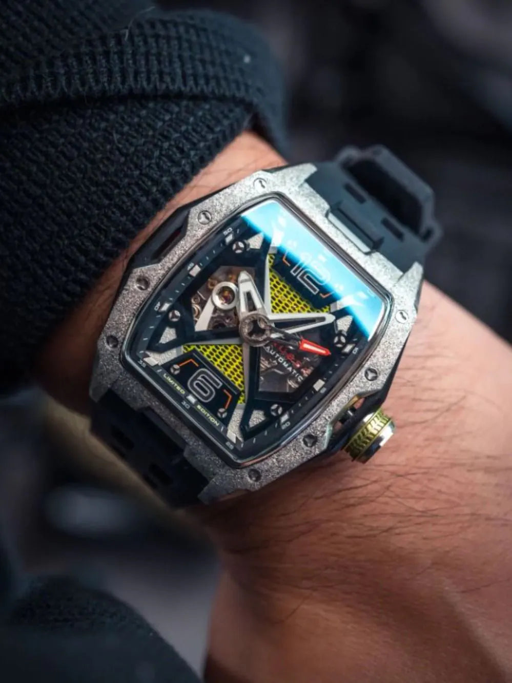 Nubeo NB-6078-08 Mens Watch Davinci Automatic Limited 46mm 5ATM