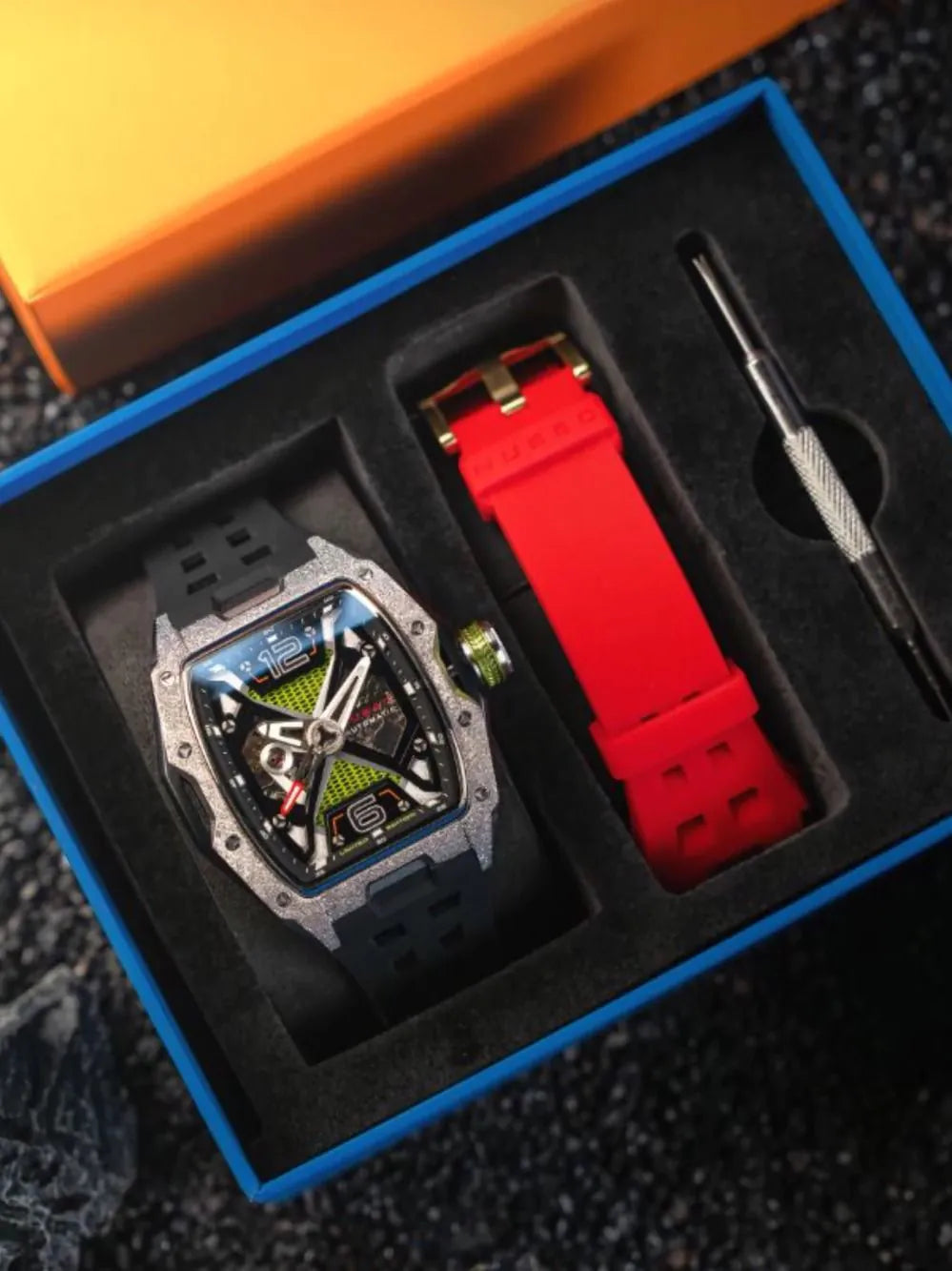 Nubeo NB-6078-08 Mens Watch Davinci Automatic Limited 46mm 5ATM