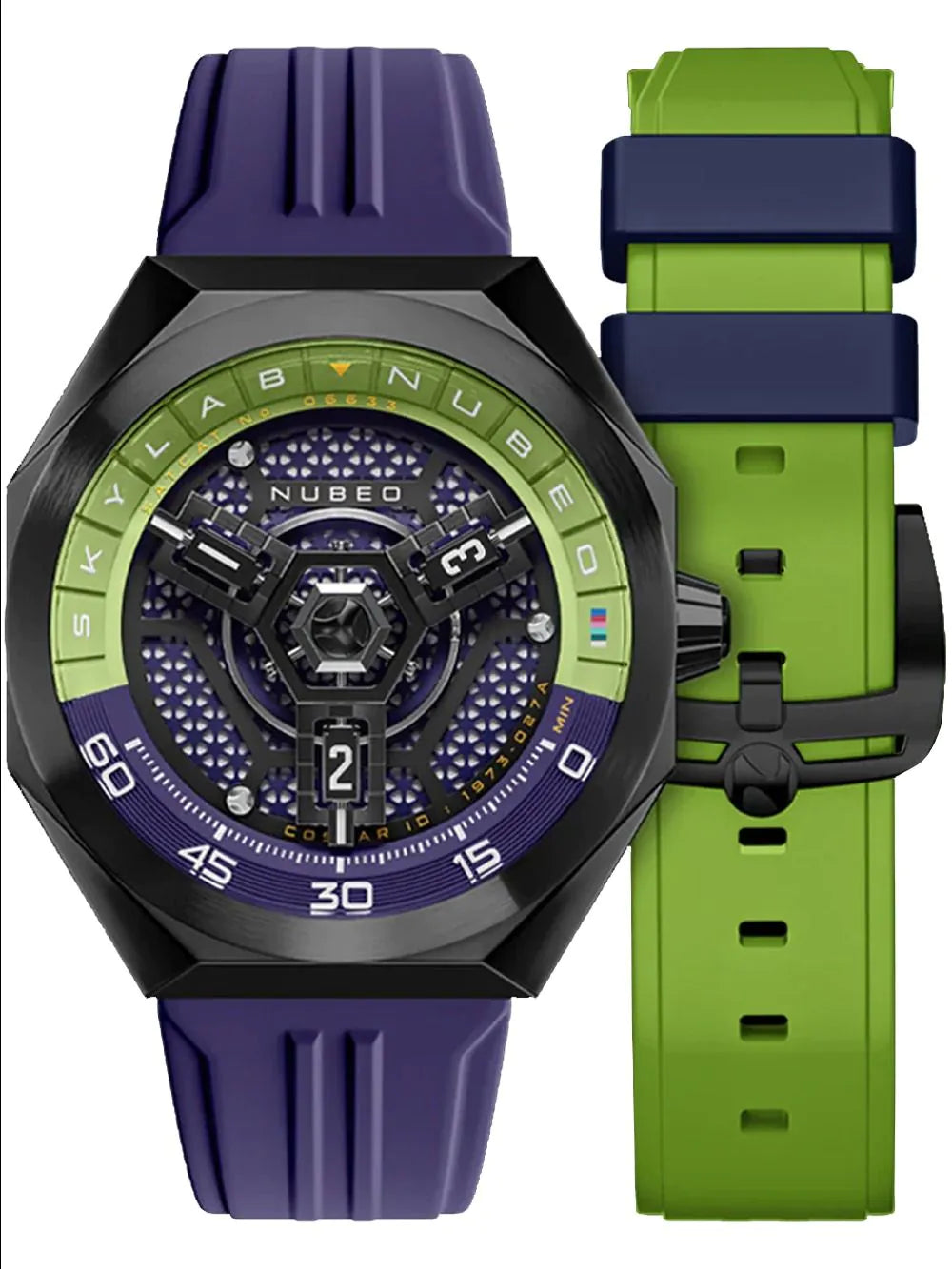 Nubeo NB-6083-0B Mens Watch Skylab Automatic Limited 48mm 10ATM