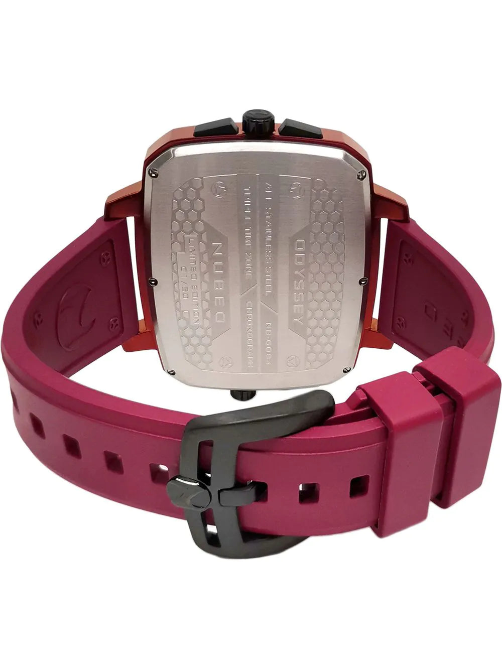 Nubeo NB-6084-02 Mens Watch Odyssey Triple Time-Zone Limited 58mm 5ATM