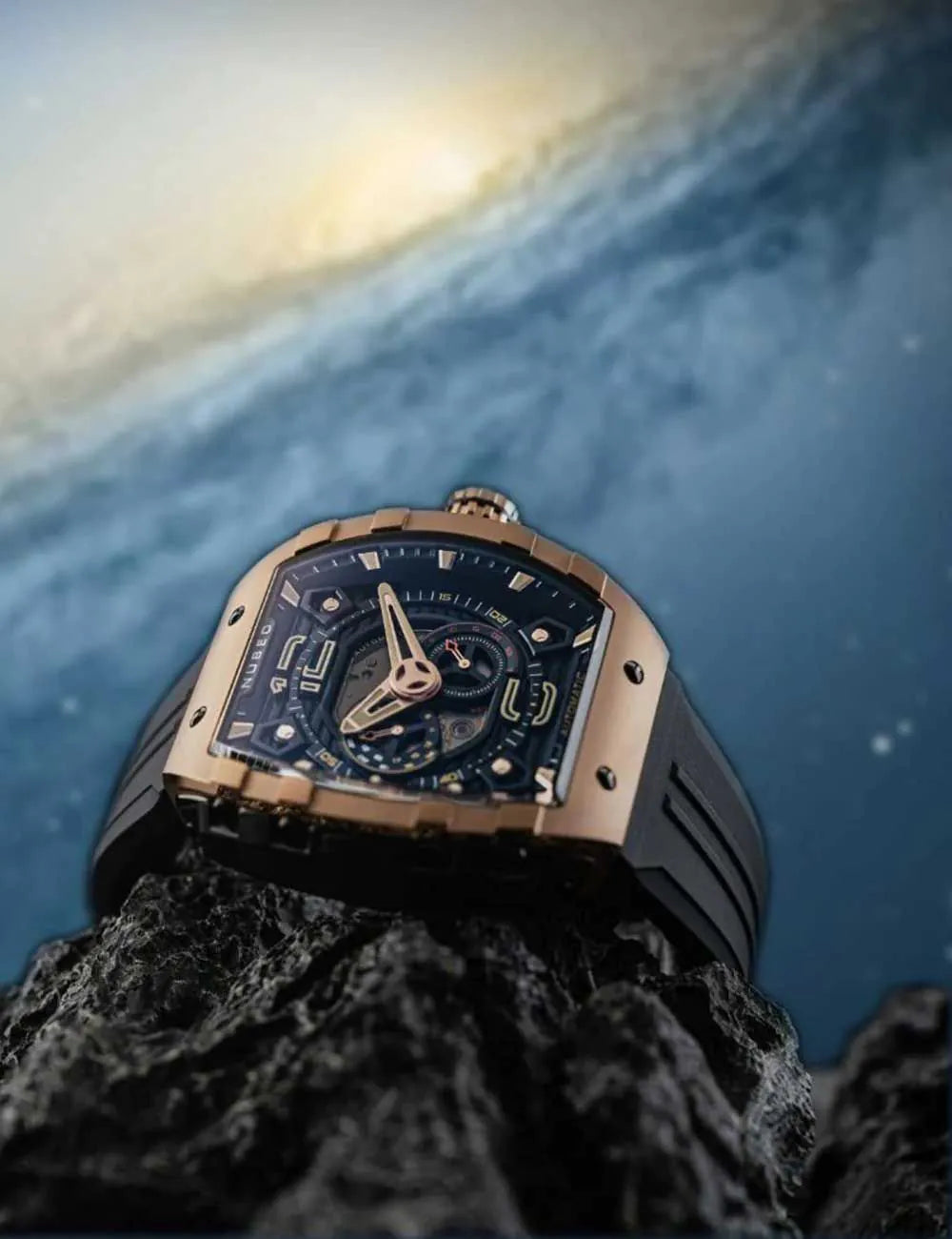 Nubeo NB-6087-06 Mens Watch Magellan 24h Automatic 49mm 5ATM