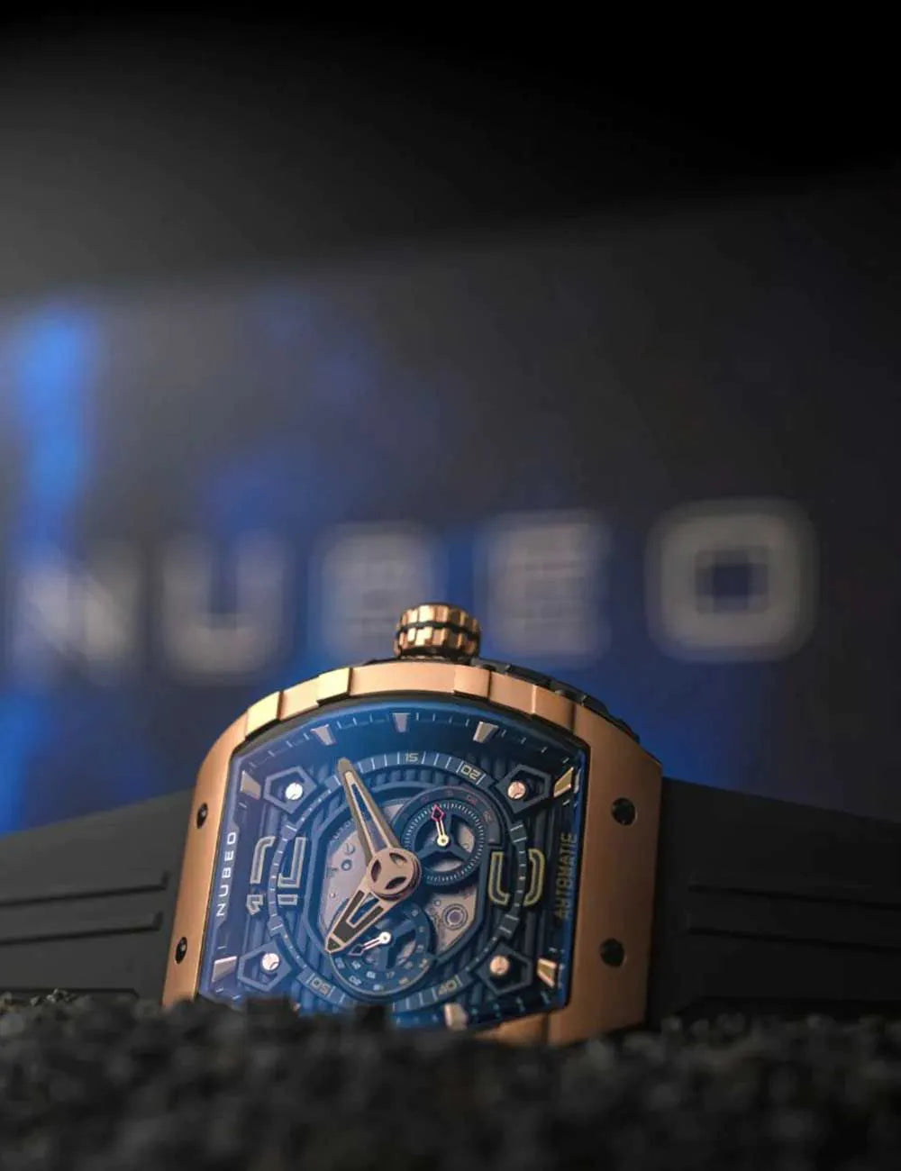 Nubeo NB-6087-06 Mens Watch Magellan 24h Automatic 49mm 5ATM