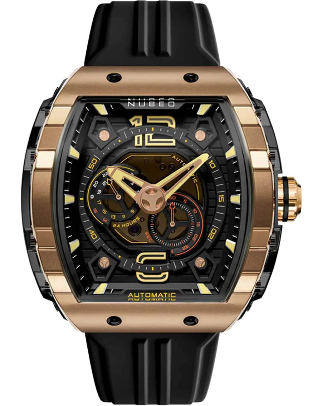 Nubeo NB-6087-06 Mens Watch Magellan 24h Automatic 49mm 5ATM