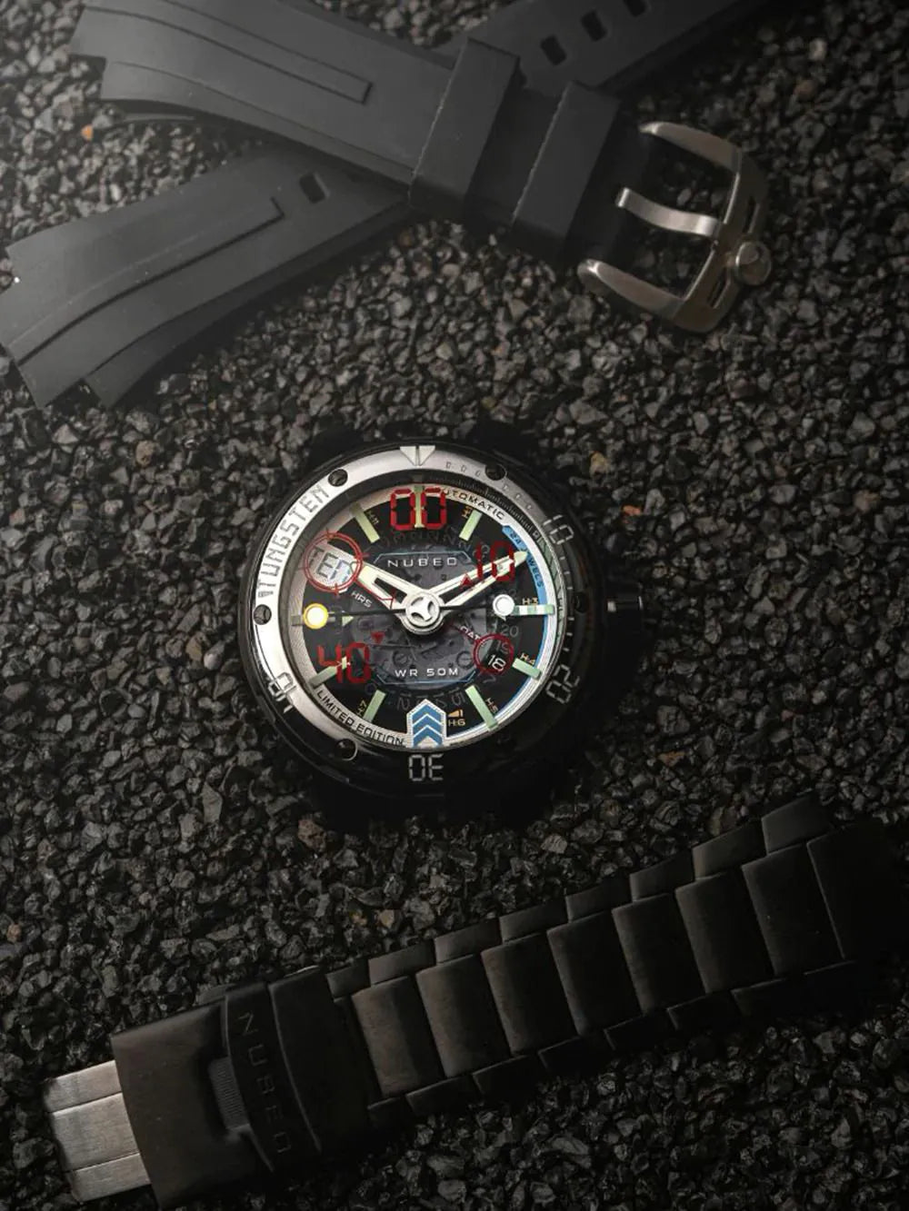 Nubeo NB-6090-22 Mens Watch Mariner 9 Automatic Limited Edition 50mm 5ATM