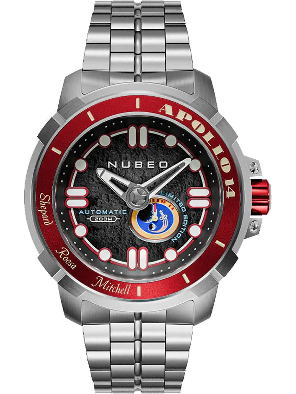 Nubeo NB-6093-22 Mens Watch Apollo 55th Automatic Limited Edition 48mm 20ATM