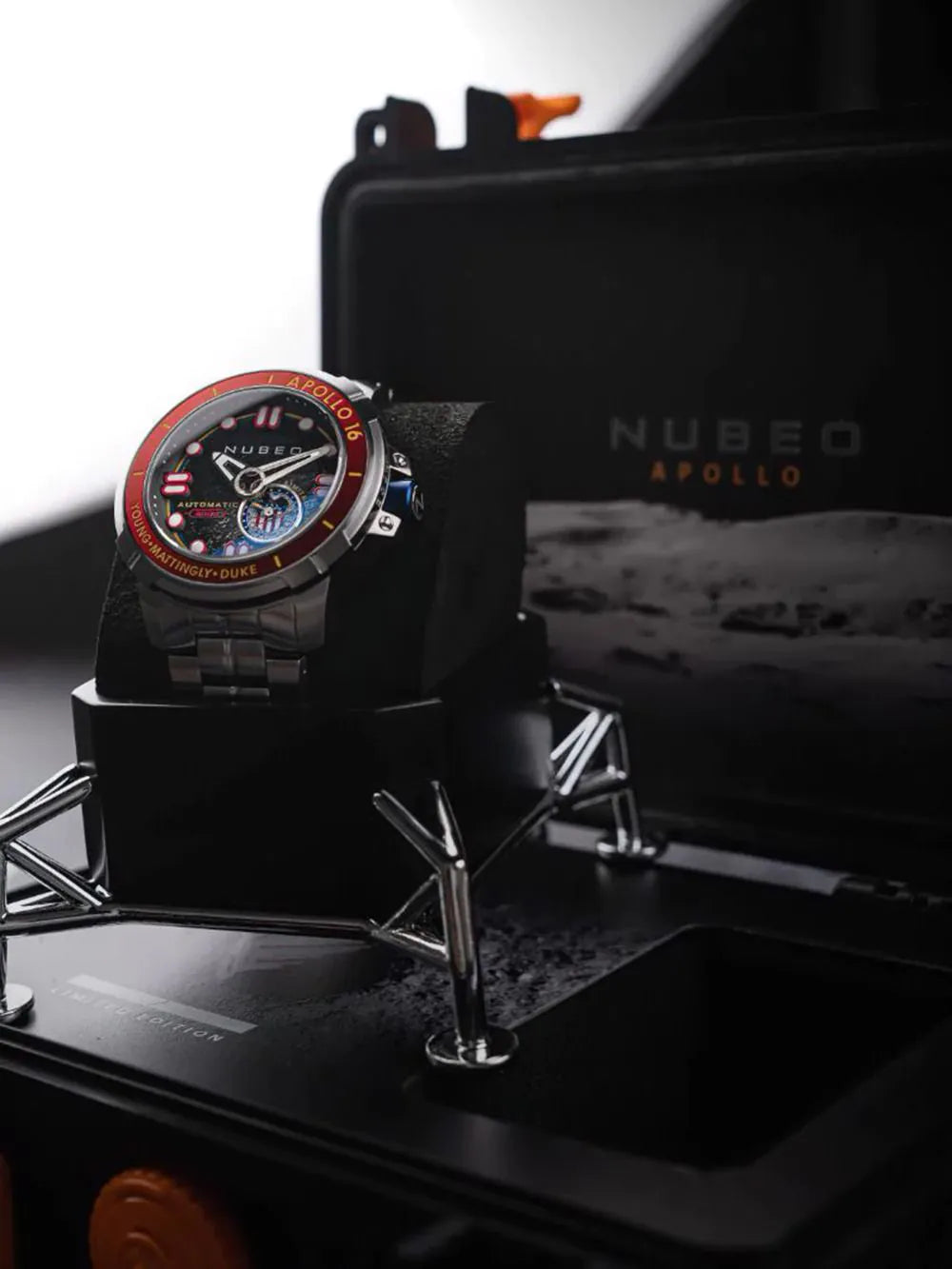 Nubeo NB-6093-33 Mens Watch Apollo 55th Automatic Limited Edition 48mm 20ATM
