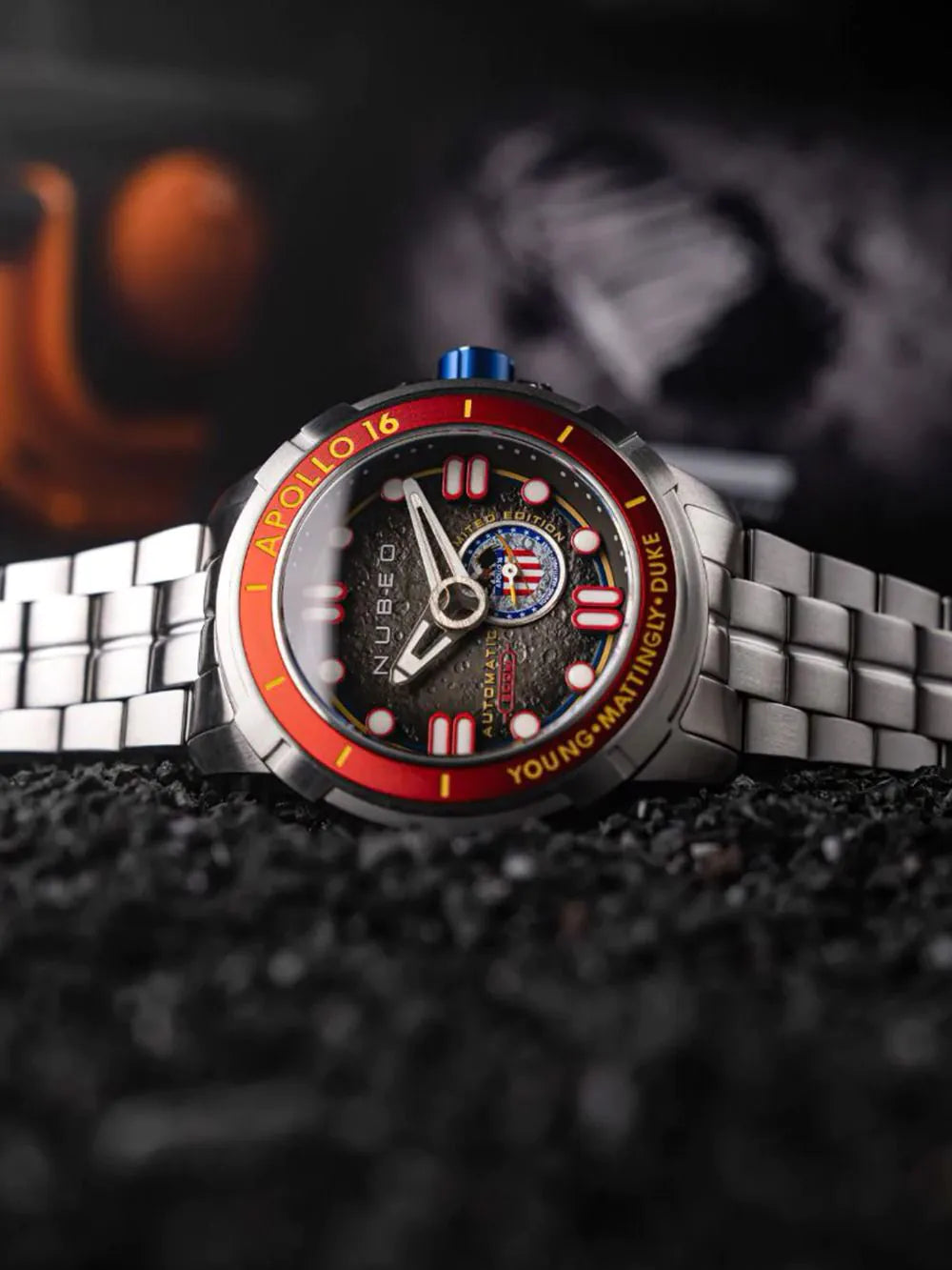 Nubeo NB-6093-33 Mens Watch Apollo 55th Automatic Limited Edition 48mm 20ATM
