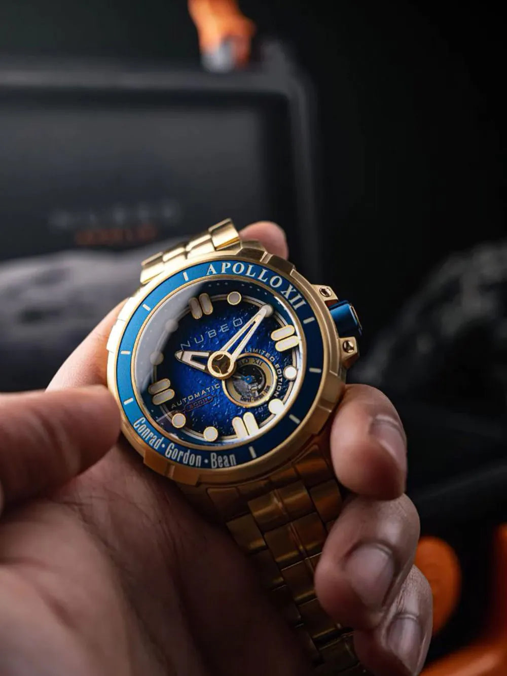 Nubeo NB-6093-44 Mens Watch Apollo 55th Automatic Limited Edition 48mm 20ATM