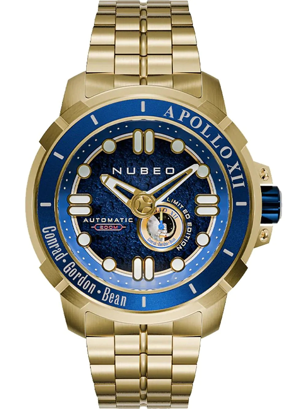 Nubeo NB-6093-44 Mens Watch Apollo 55th Automatic Limited Edition 48mm 20ATM