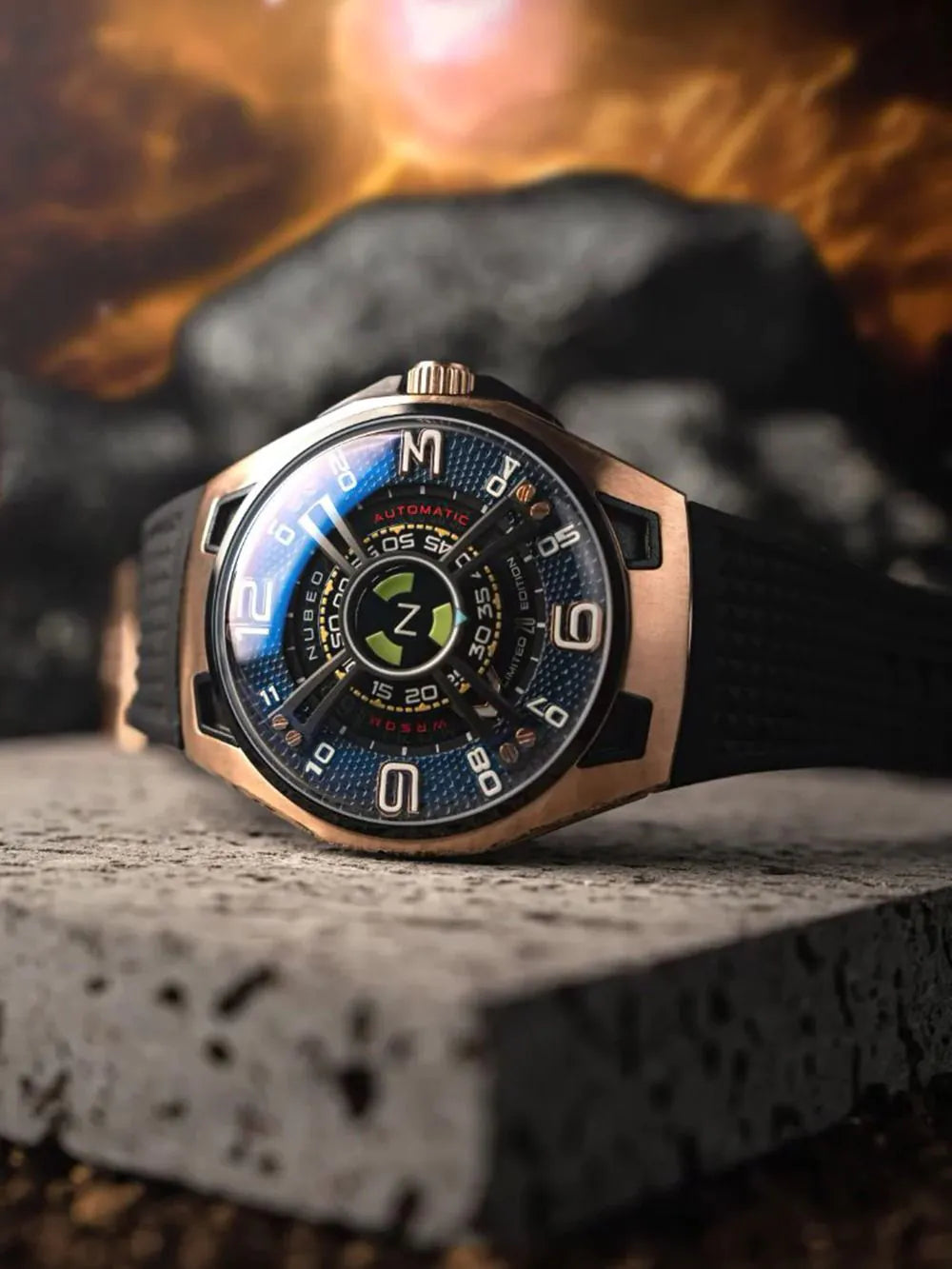 Nubeo NB-6094-01 Mens Watch OAO Automatic Limited Edition 44mm 5ATM