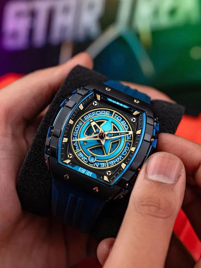 Nubeo NB-6098-03 Mens Watch Star Trek Starfleet Automatic Limited 48mm 5ATM