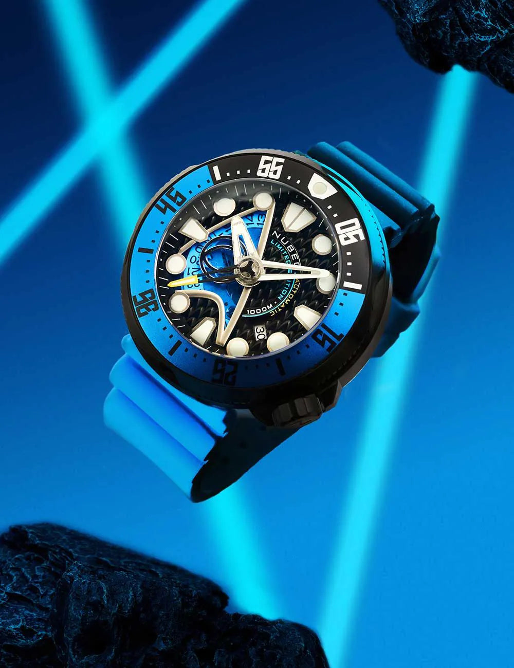 Nubeo NB-6104-02 Mens Watch Ventana Star Trek Starfleet Automatic Limited 50mm 100ATM