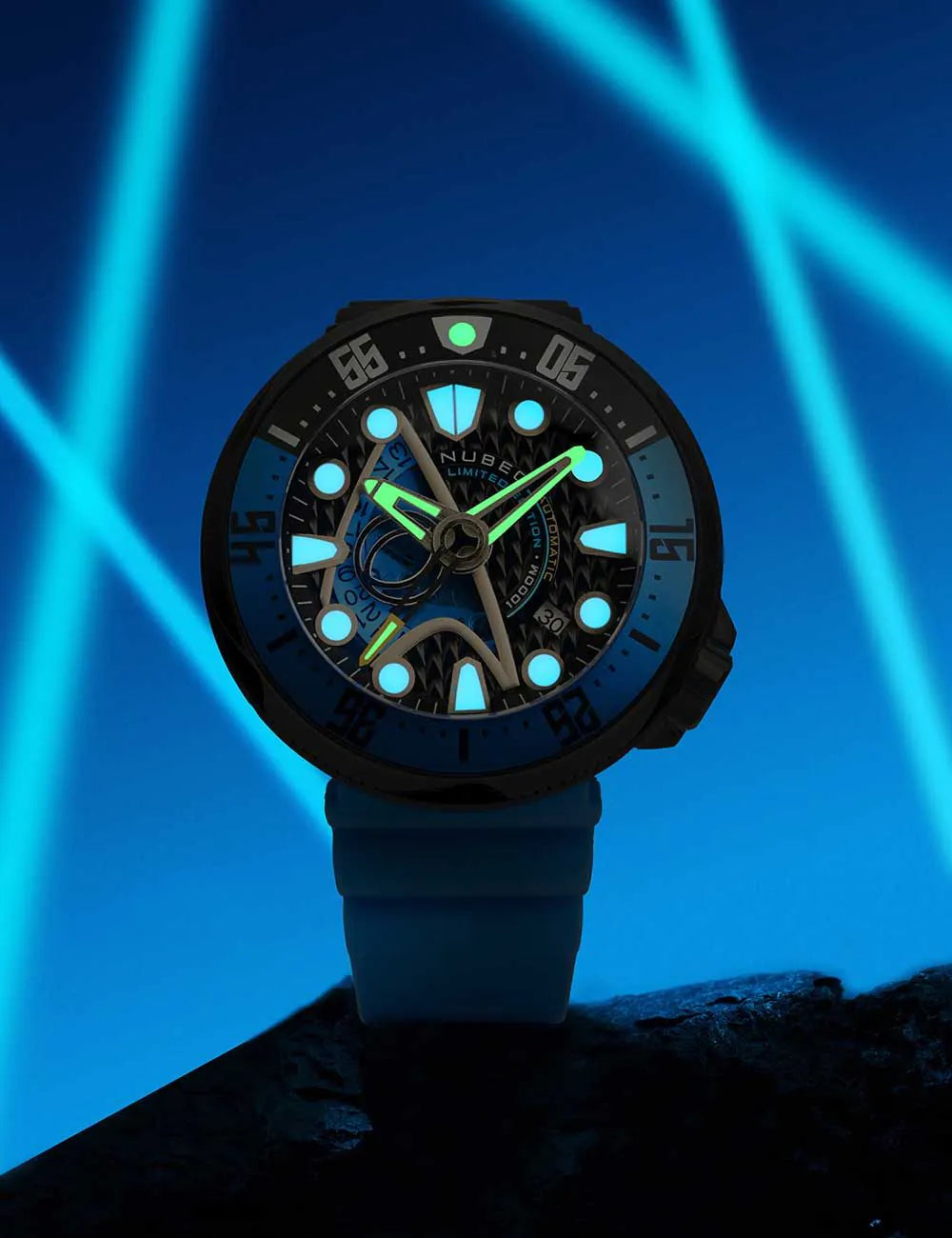 Nubeo NB-6104-02 Mens Watch Ventana Star Trek Starfleet Automatic Limited 50mm 100ATM