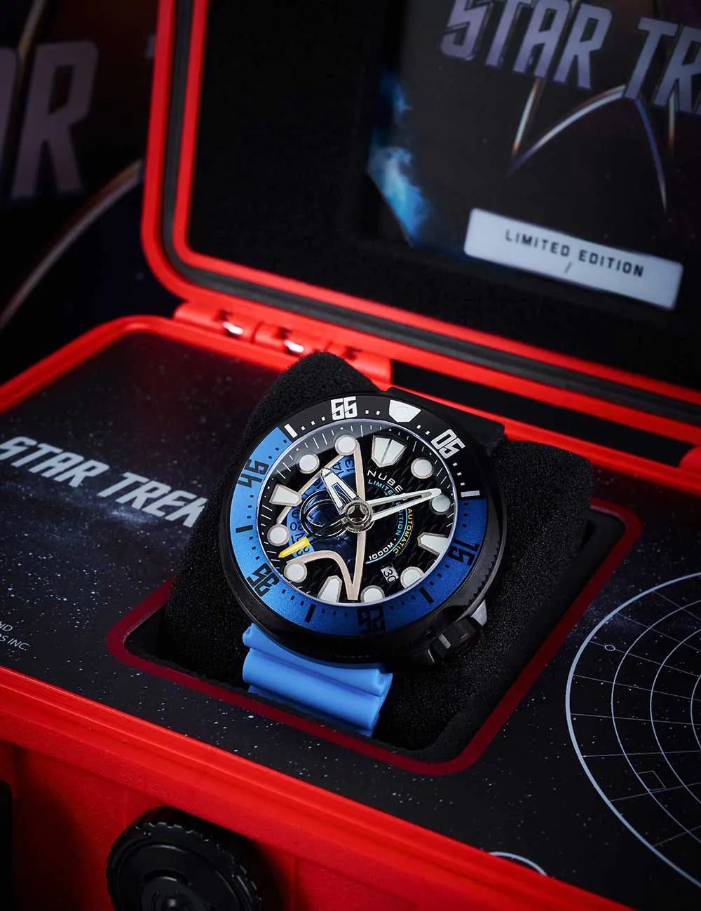 Nubeo NB-6104-02 Mens Watch Ventana Star Trek Starfleet Automatic Limited 50mm 100ATM