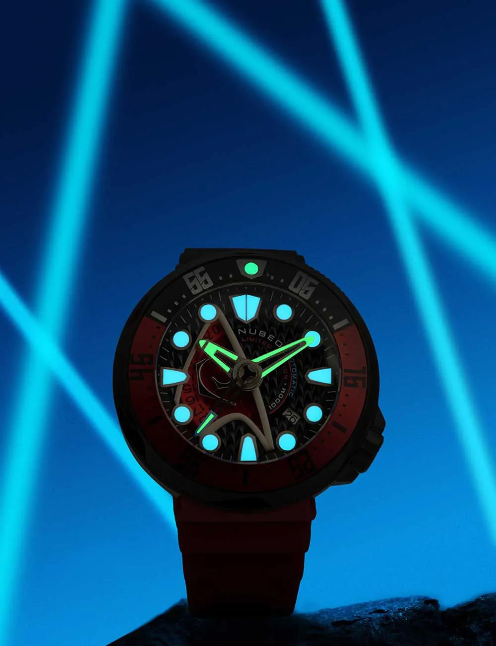 Nubeo NB-6104-03 Mens Watch Ventana Star Trek Starfleet Automatic Limited 50mm 100ATM