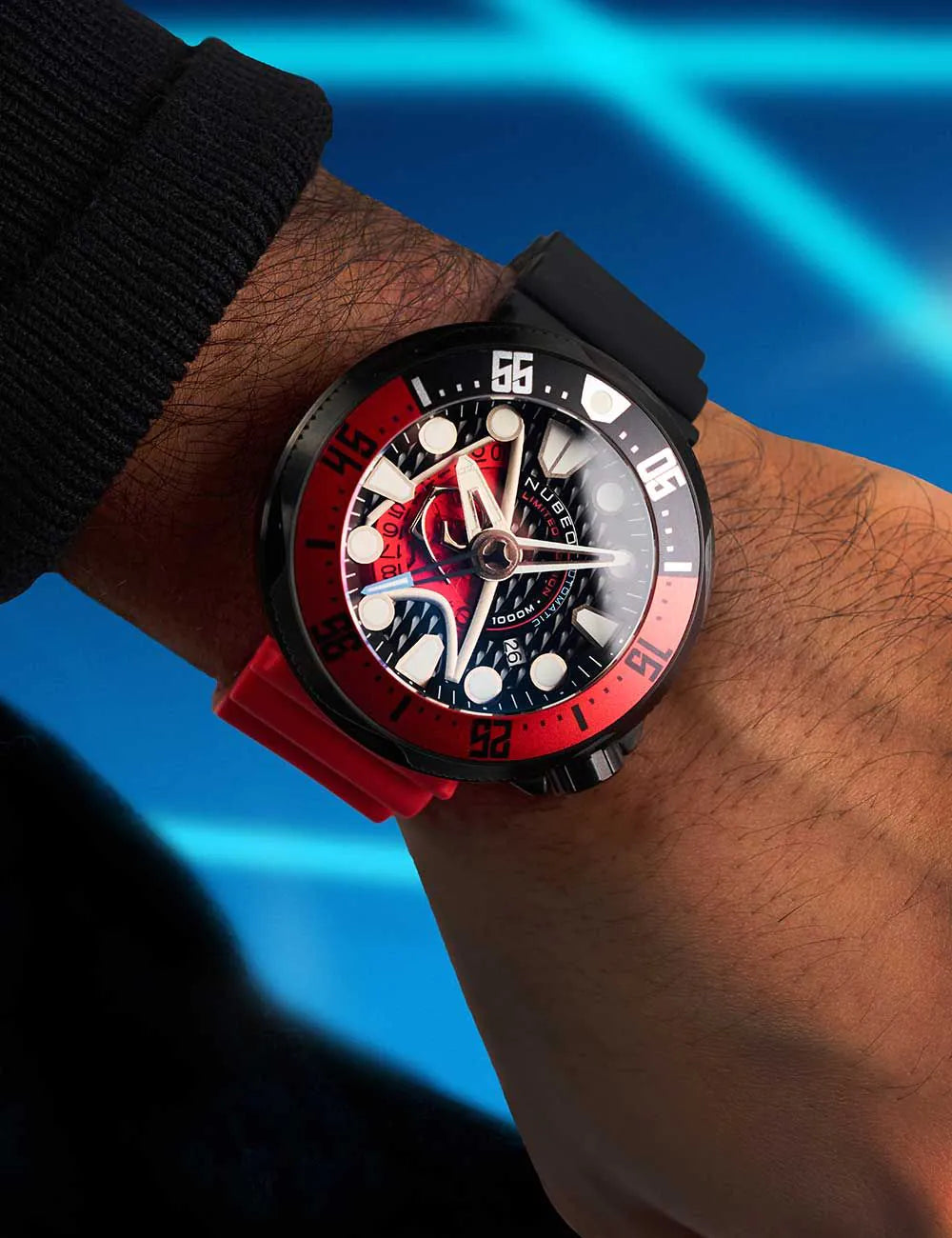 Nubeo NB-6104-03 Mens Watch Ventana Star Trek Starfleet Automatic Limited 50mm 100ATM