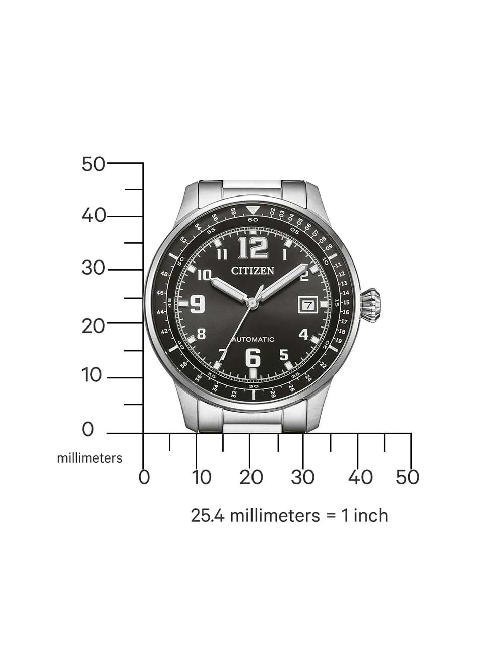 Citizen NJ0190-51E Mens Watch Urban Military Automatic 40mm 10ATM