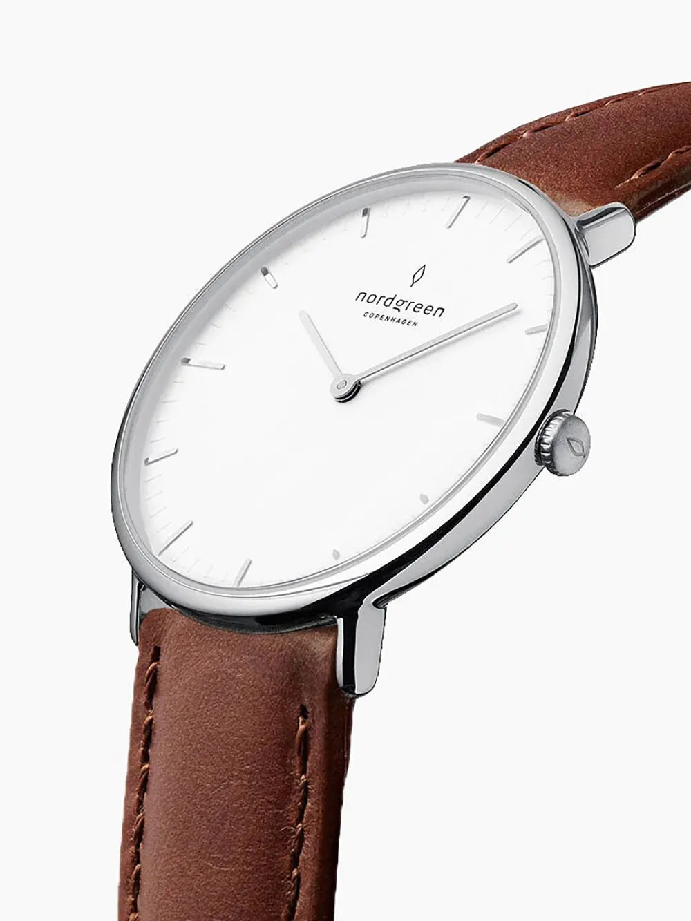 Nordgreen NR40SILEBRXX Mens Watch Native 40mm 3ATM