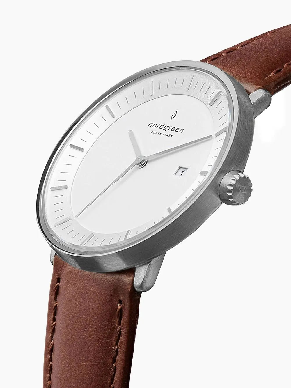 Nordgreen PH40SILEBRXX Mens Watch Philosopher 40mm 3ATM