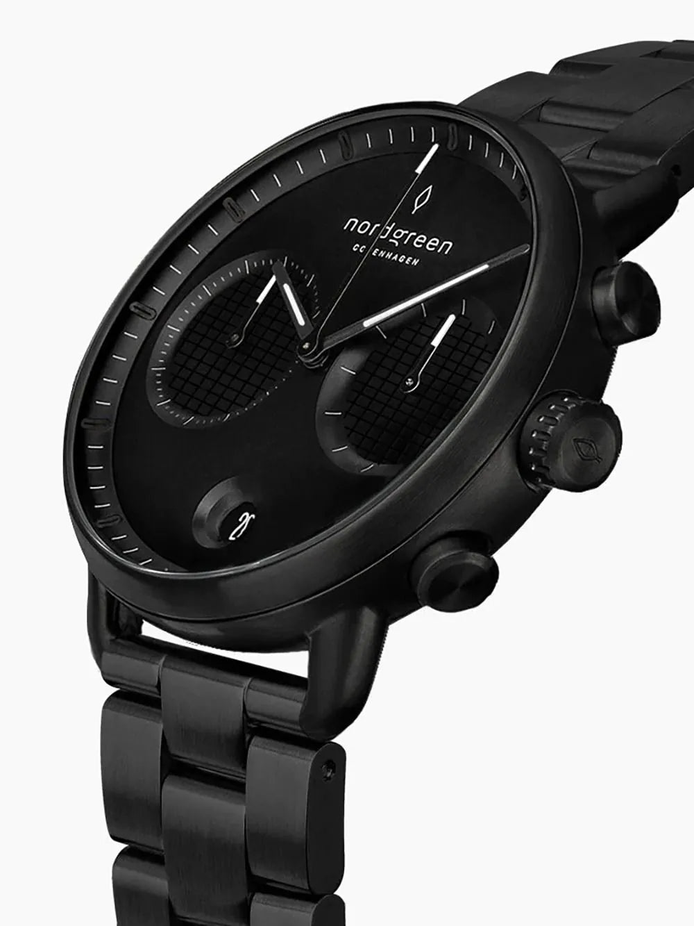 Nordgreen PI42BL3LBLTB Mens Watch Pioneer Chronograph 42mm 10ATM