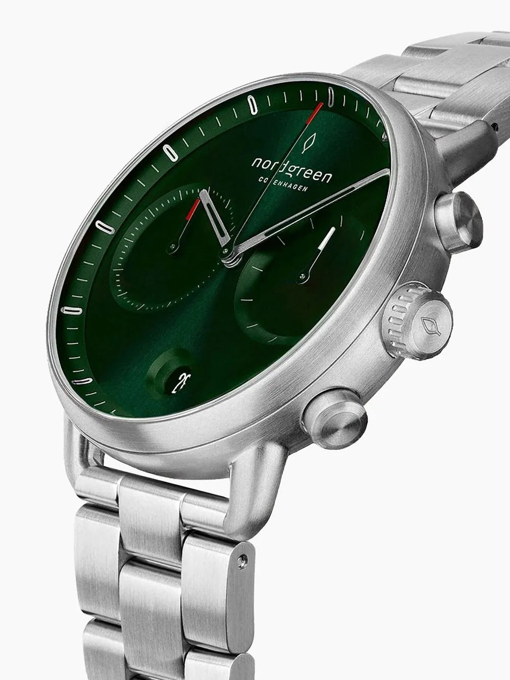 Nordgreen PI42SI3LSIGS Mens Watch Pioneer Chronograph 42mm 10ATM