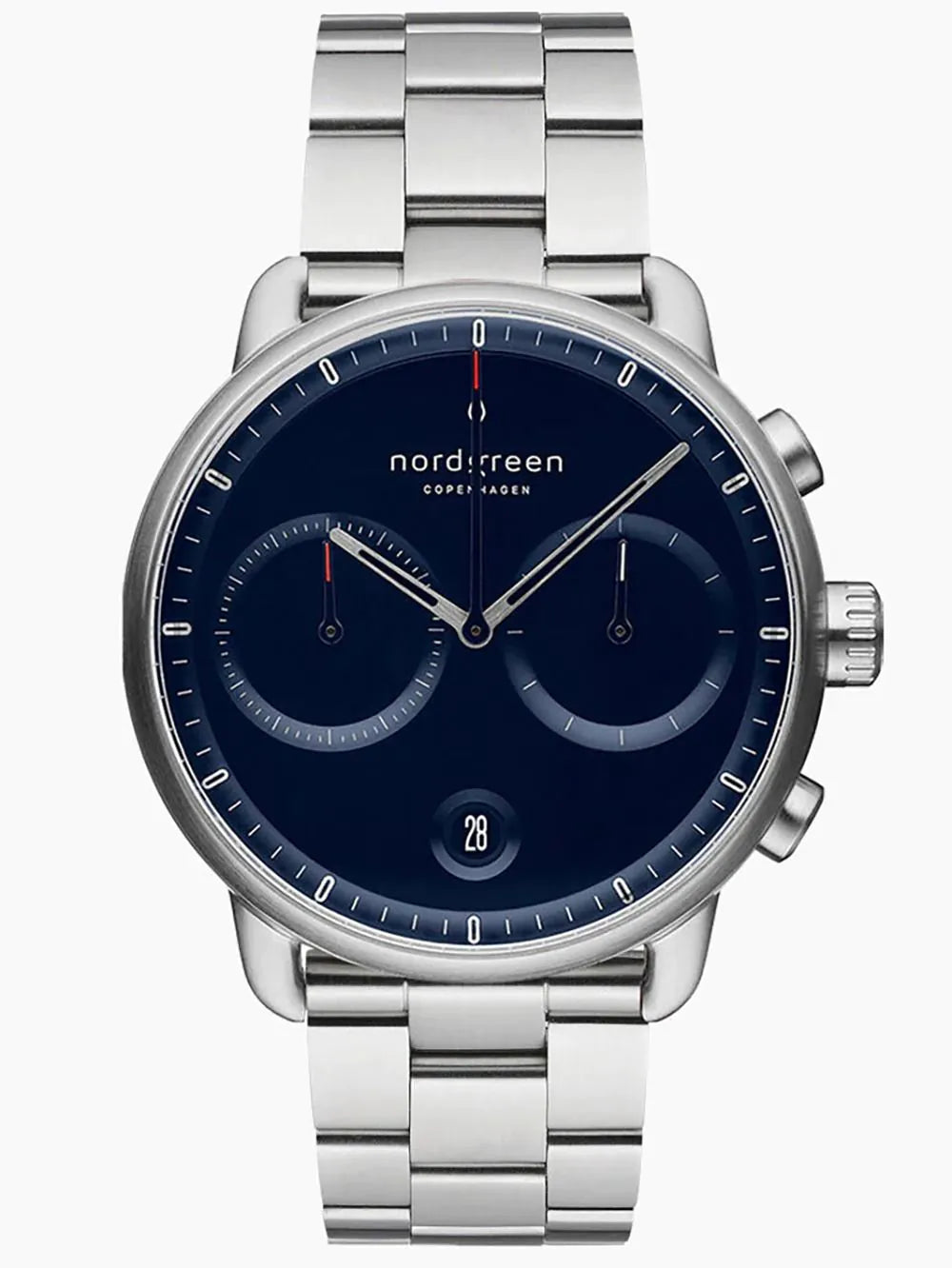 Nordgreen PI42SI3LSINA Mens Watch Pioneer Chronograph 42mm 10ATM