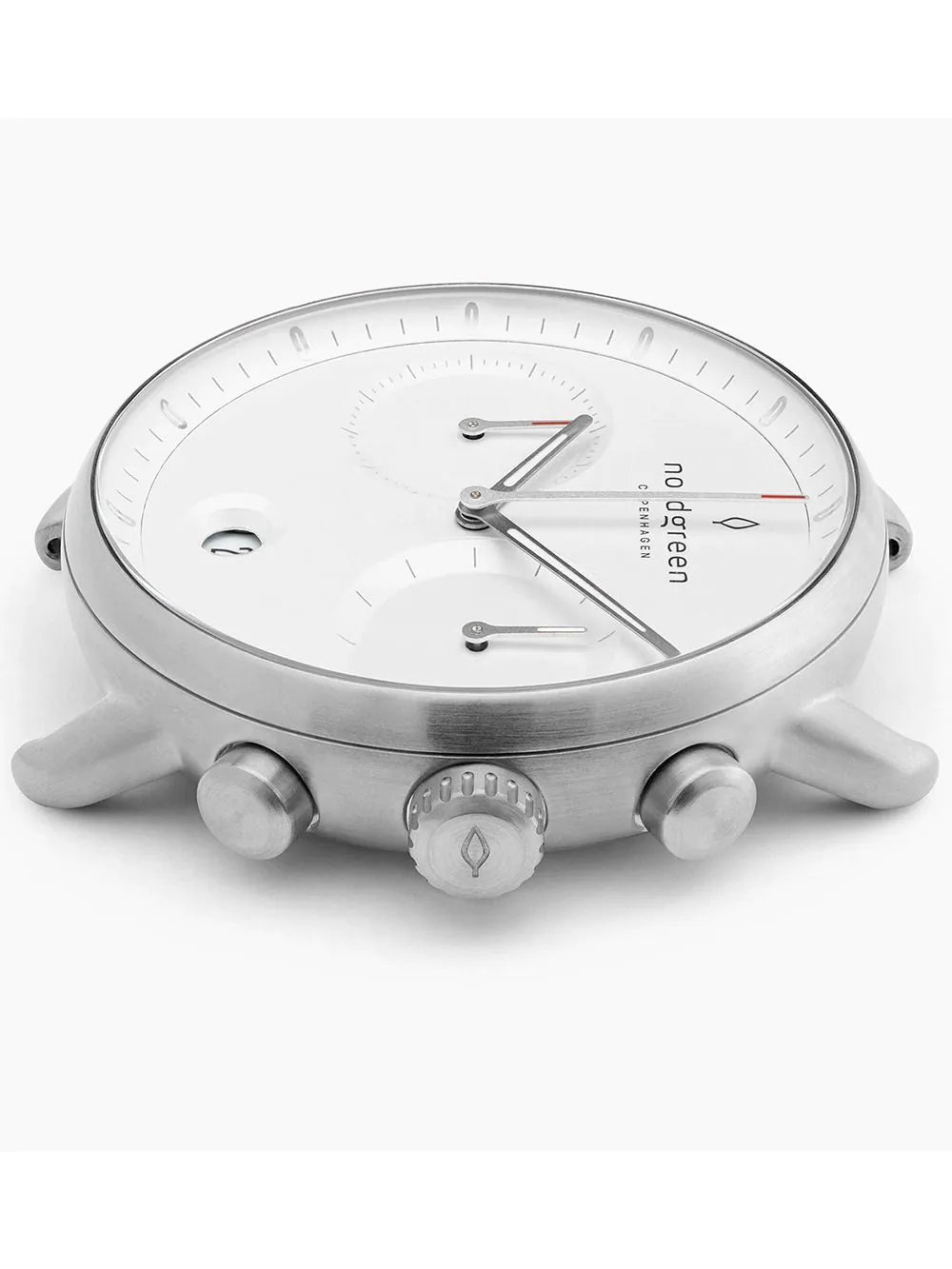 Nordgreen PI42SILEBLXX Mens Watch Pioneer Chronograph 42mm 10ATM