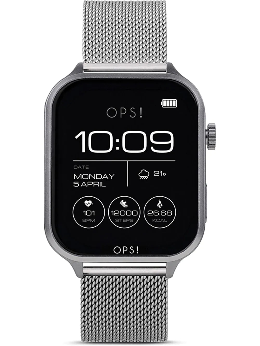 OPS!SMART OPSSW-44 Call Max Amoled unisex Smartwatch 41.5 mm – The Time ...
