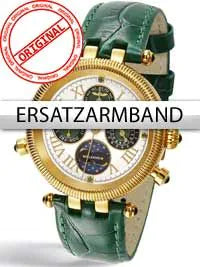 Perigaum Replacement Strap in Green for Millennium Ladies P-0606-GGR Gold Clasp