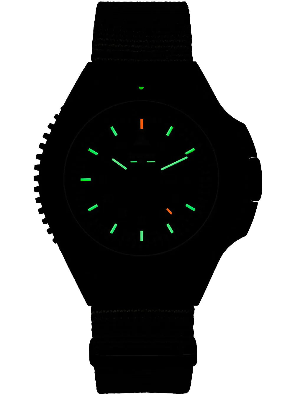 Traser H3 109858 P69 Black-Stealth Green Mens Watch 46mm 20ATM