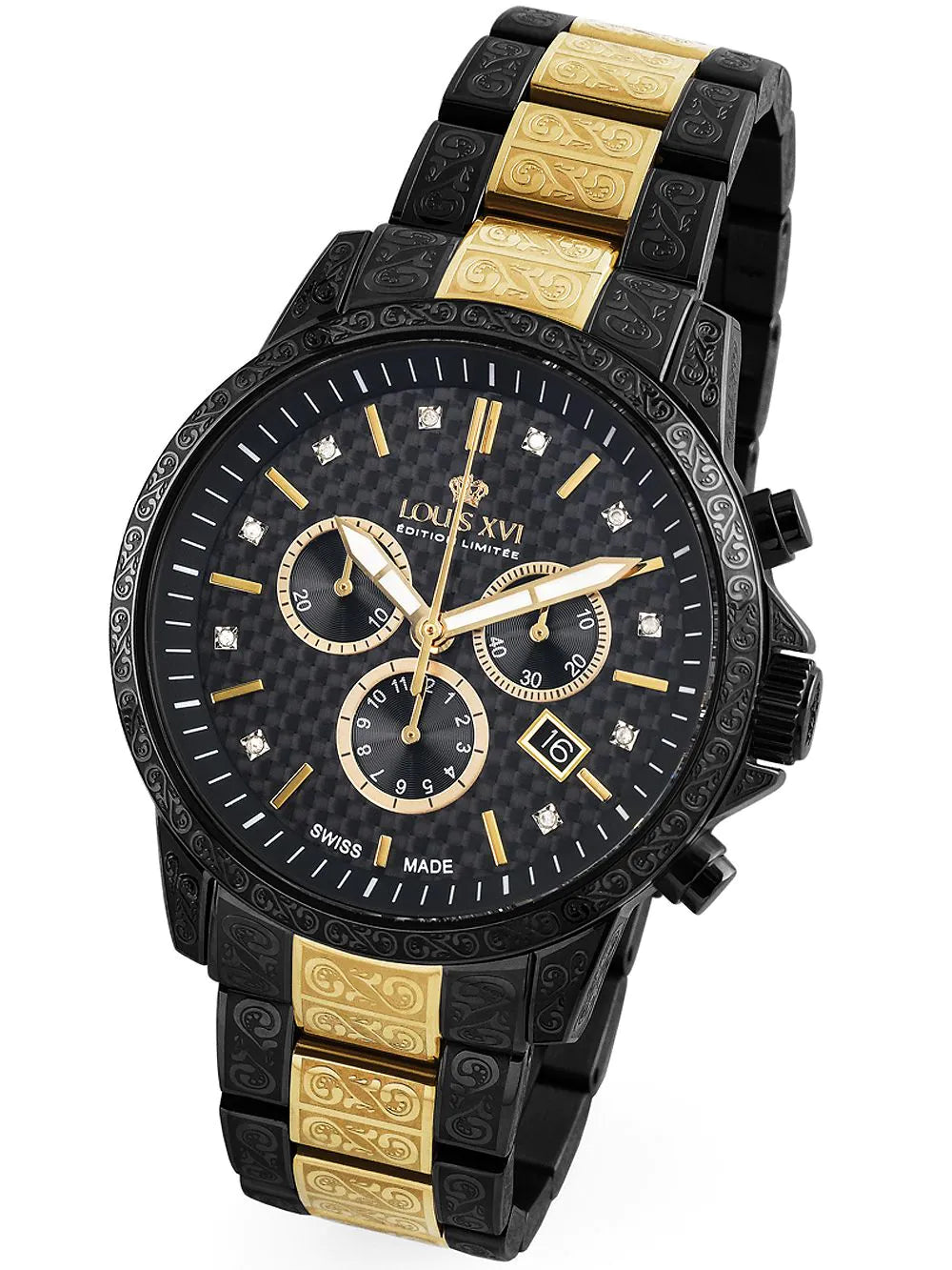 Louis XVI LXVI895 Palais Royale Chronograph Mens Watch 43mm 5ATM