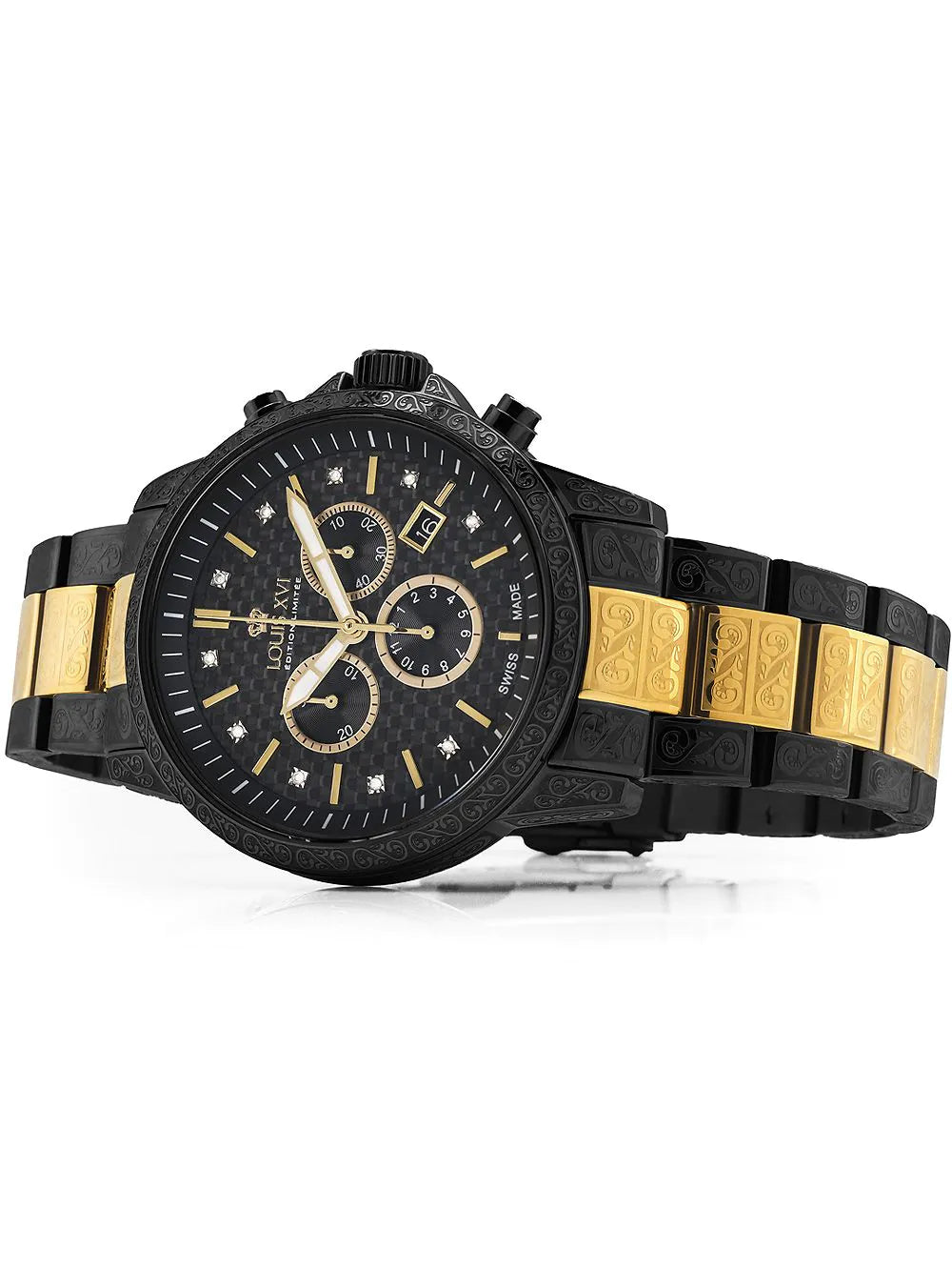 Louis XVI LXVI895 Palais Royale Chronograph Mens Watch 43mm 5ATM