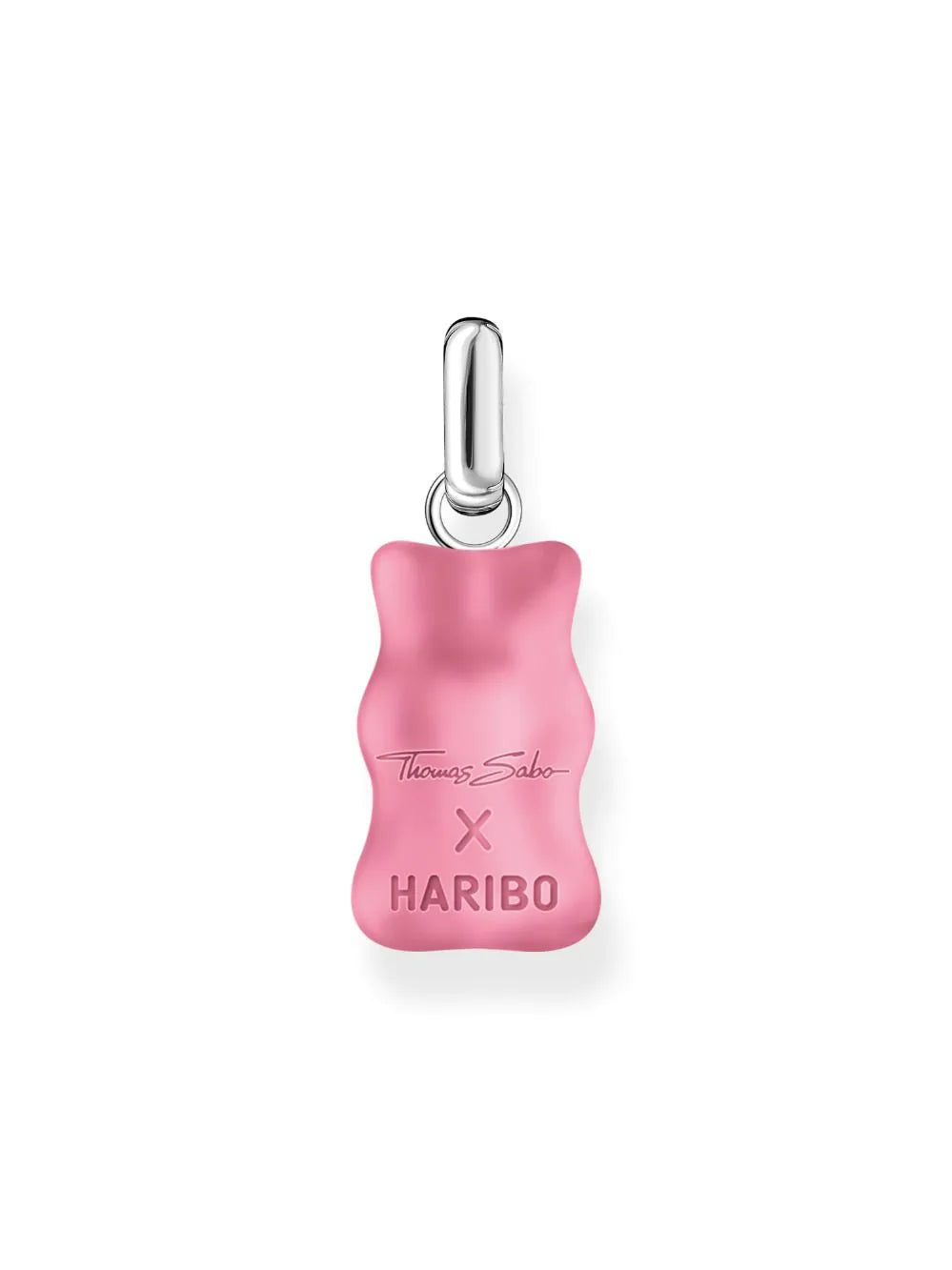Thomas Sabo PE967-052-9 Big Silver Gold Bears Pendant in Pink with Stones Ladies