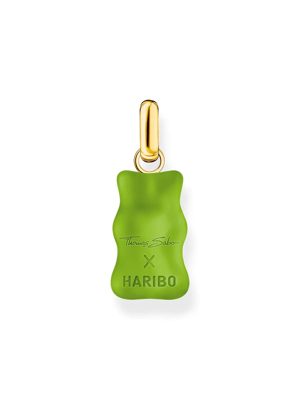 Thomas Sabo PE967-414-6 Large gold-plated green Goldbears pendant w. stones