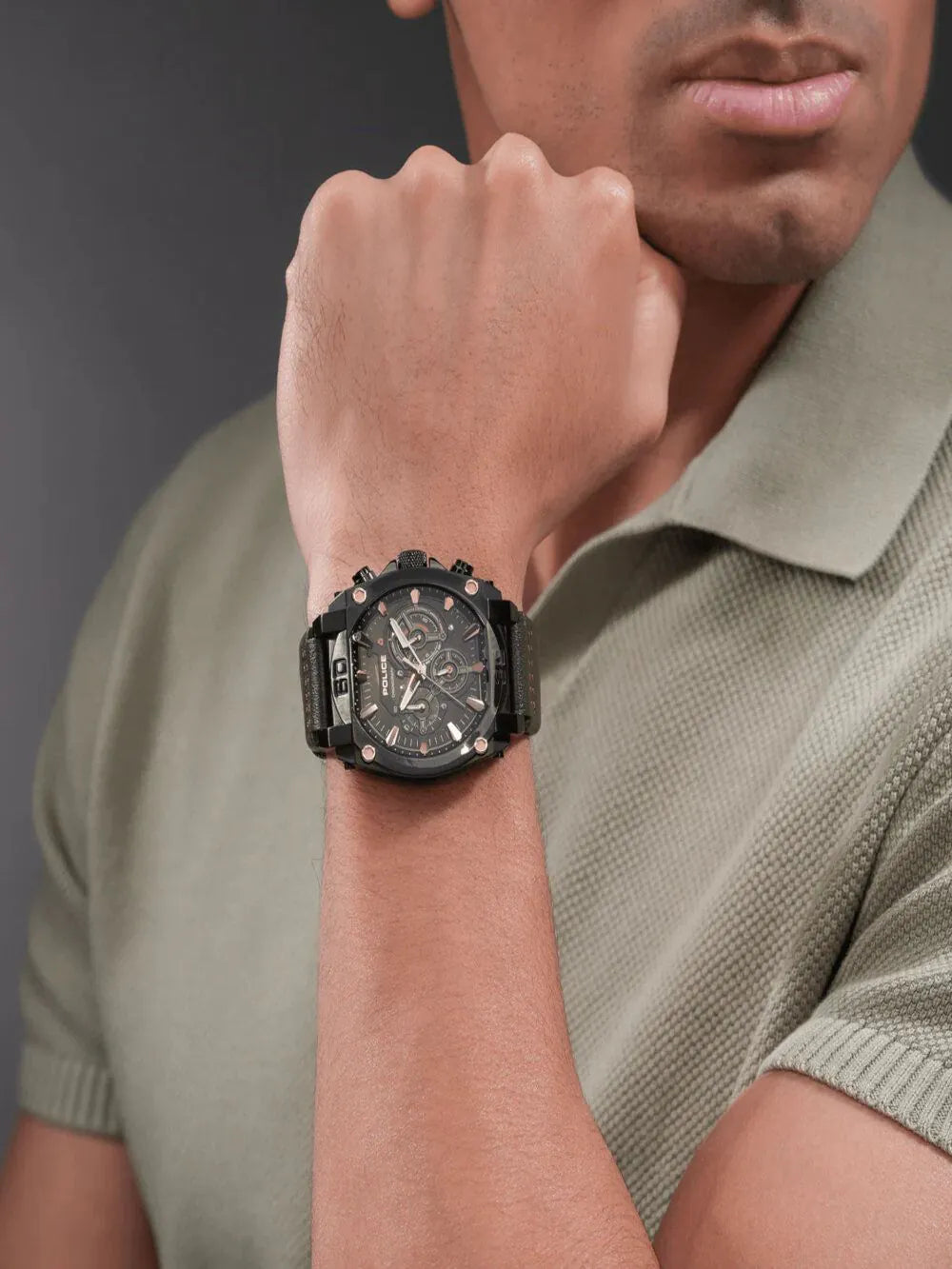 Police PEWGC0092905 Mens watch Norwood Chronograph 45mm 5ATM