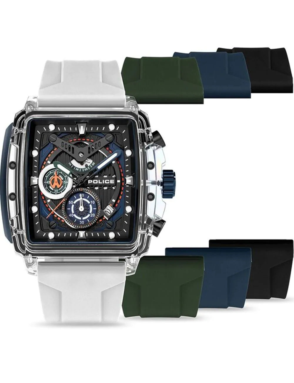 Police PEWGO0052401-SET Mens Watch Clout Set Chrono 43mm 3ATM
