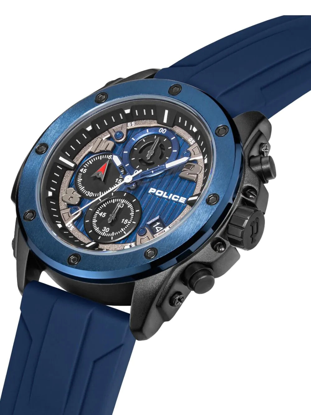 Police PEWGO00777X0 Mens Watch Clout Orb Chronograph Set 45mm 3ATM