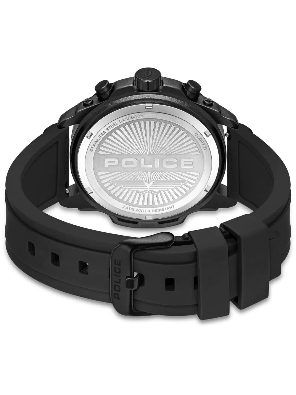 Police PEWGO00777X1 Mens Watch Clout Orb Chronograph Set 45mm 3ATM