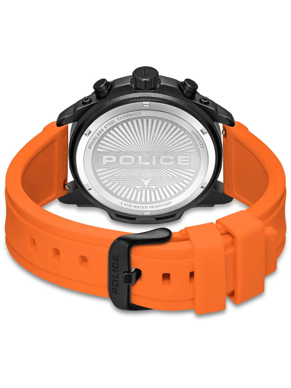 Police PEWGO00777X1 Mens Watch Clout Orb Chronograph Set 45mm 3ATM