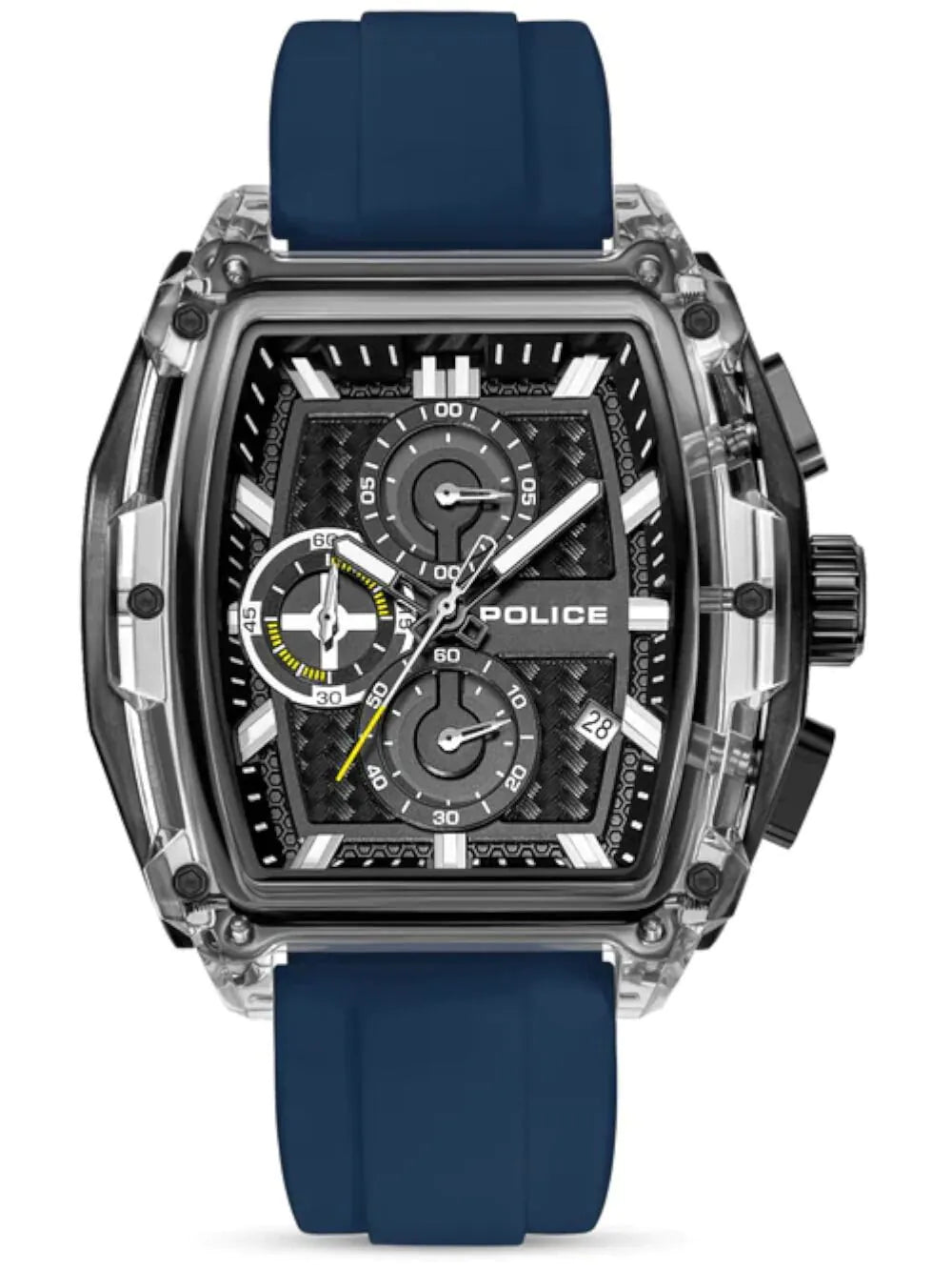 Police PEWGO00778X3 Mens watch Clout Tank Chronograph Set 46mm 3ATM