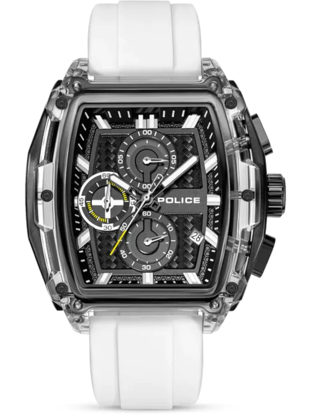 Police PEWGO00778X4 Mens watch Clout Tank Chronograph Set 46mm 3ATM
