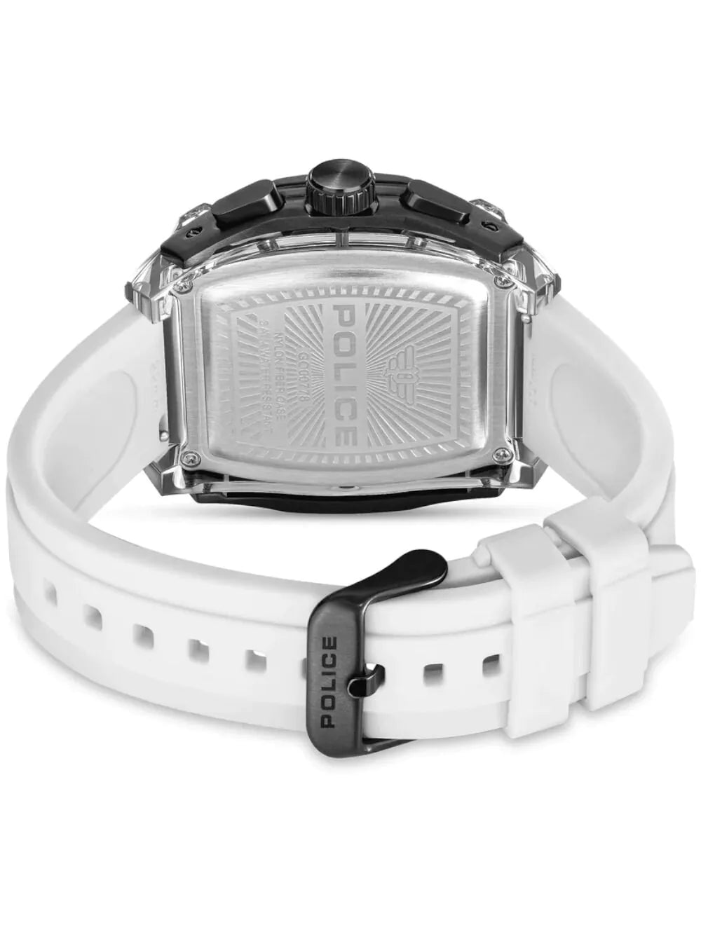 Police PEWGO00778X4 Mens watch Clout Tank Chronograph Set 46mm 3ATM