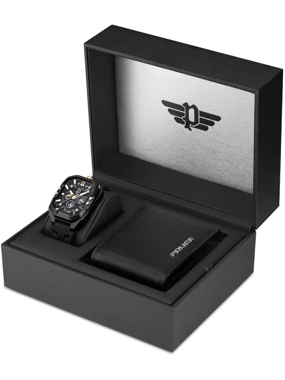 Police PEWGO0092204-SET Mens Watch Bullhead Chronograph Set 43mm 5ATM
