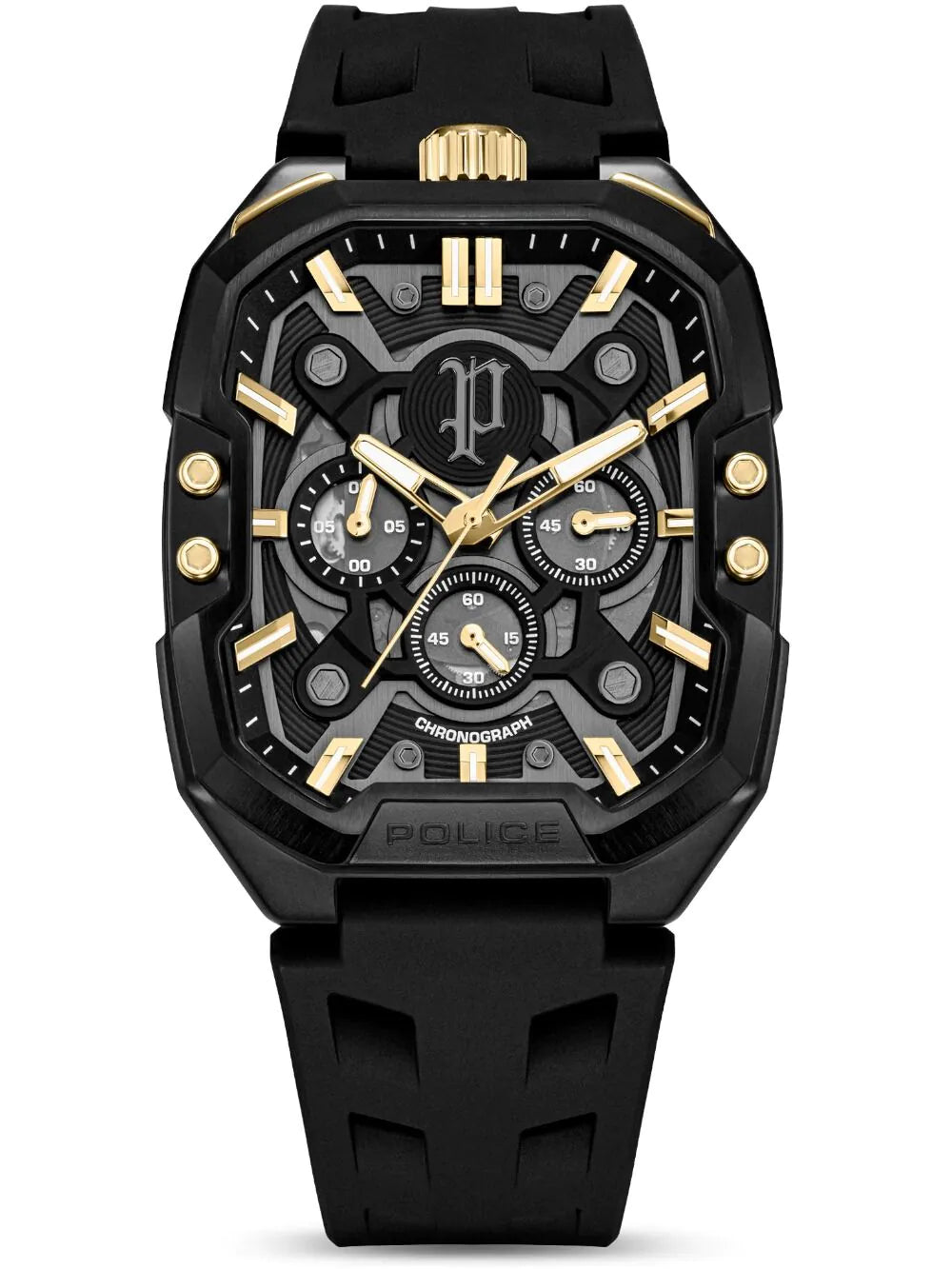 Police PEWGO0092204-SET Mens Watch Bullhead Chronograph Set 43mm 5ATM