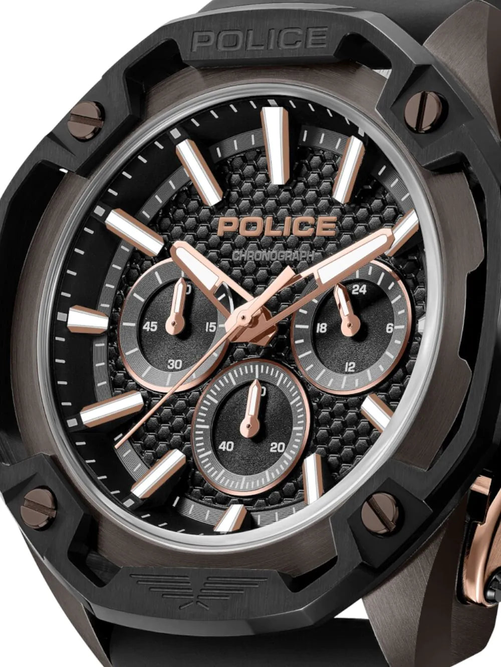 Police PEWGQ0093201 Mens watch Centurian Chronograph 46mm 5ATM
