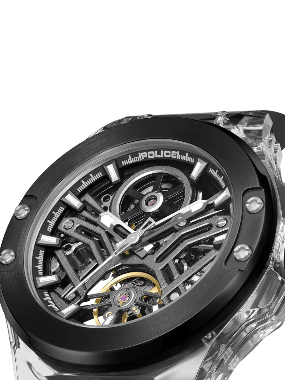 Police PEWGR0082203 Mens watch Cyclone Automatic 44mm 5ATM