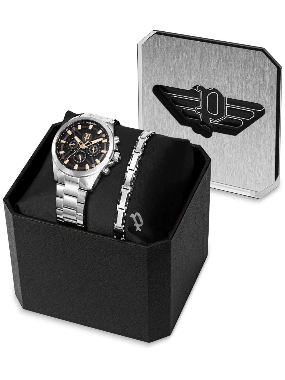 Police PEWJK2227814M Mens watch Defender Chronograph Set 45mm 5ATM