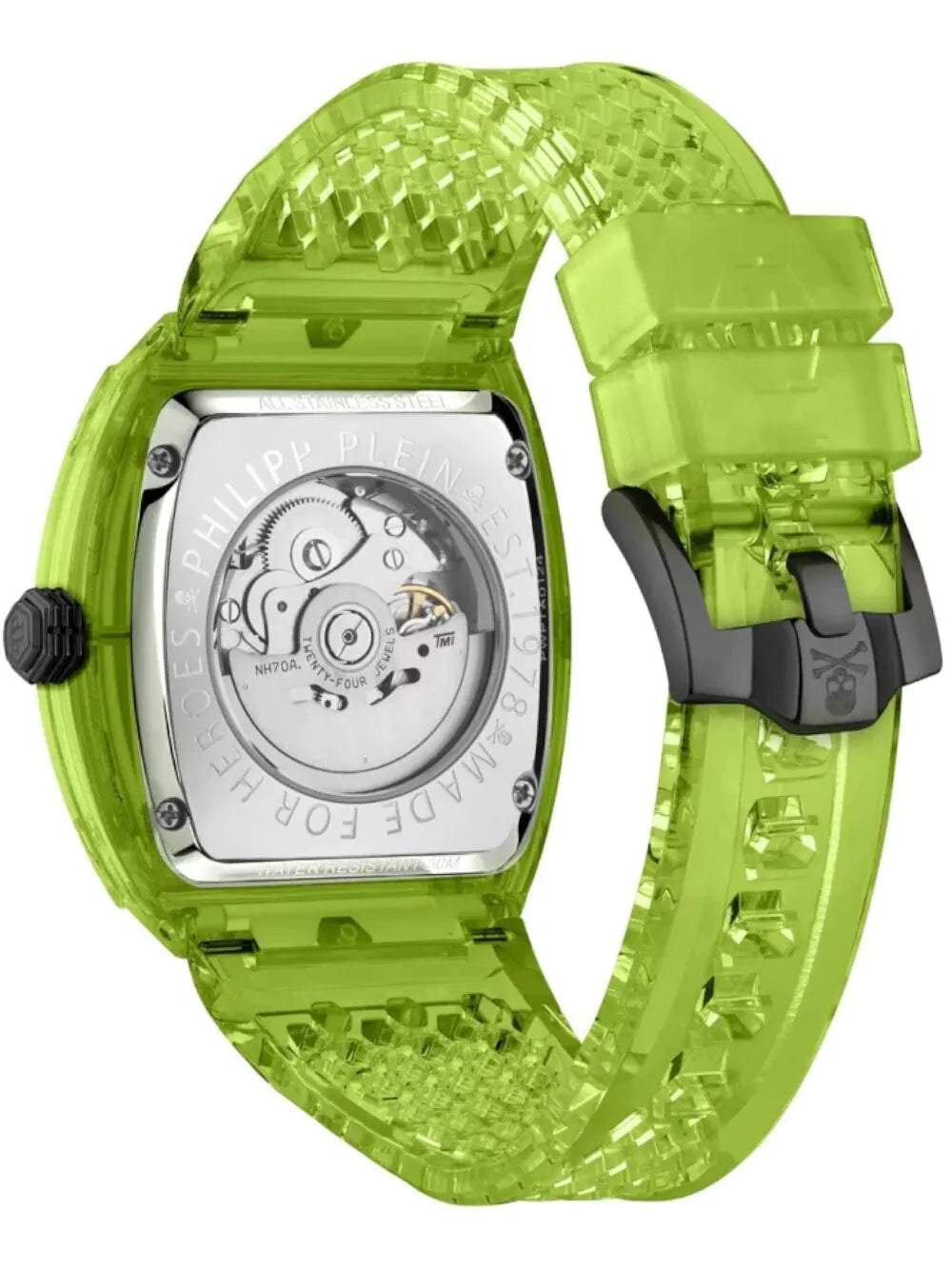 Philipp Plein PWPTA0124 Automatic Mens Watch The $keleton Crystal 44mm 5ATM