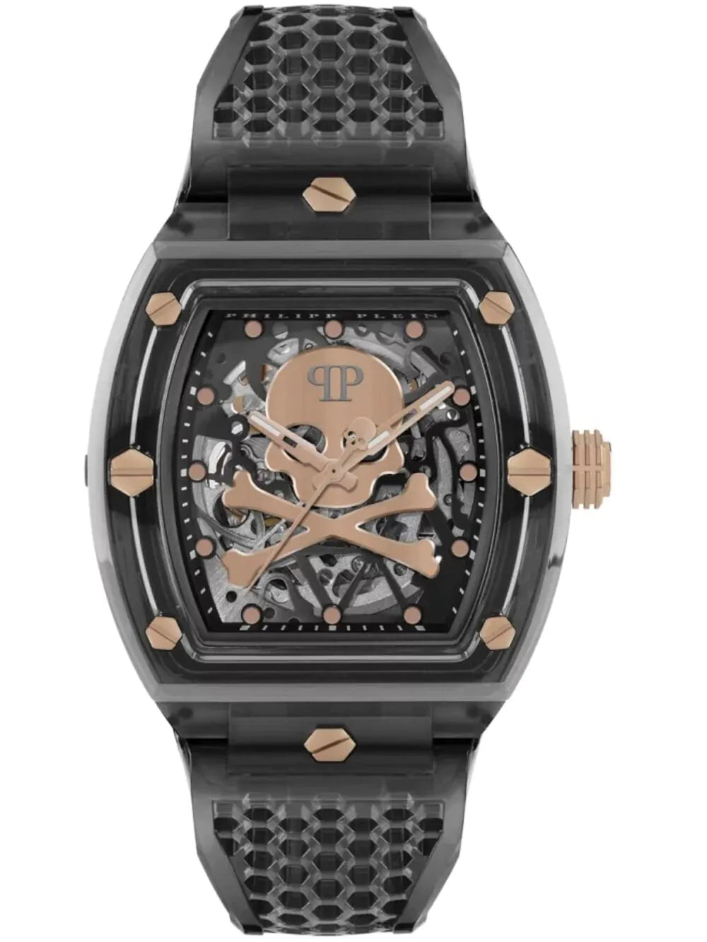 Philipp Plein PWPTA0424 Automatic Mens Watch The $keleton Crystal 44mm 5ATM